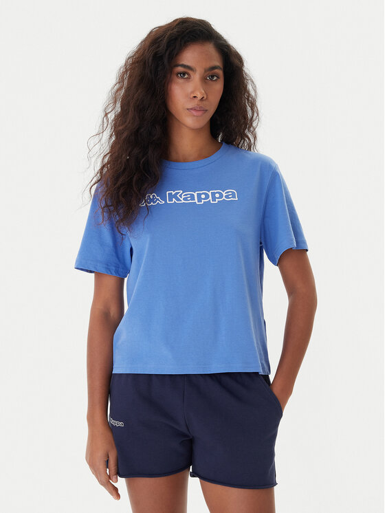 Kappa Kappa Camiseta Frega 351M1KW Turquesa Regular Fit