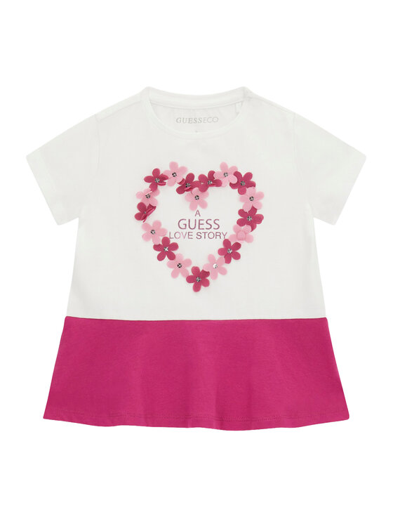 Guess Guess Футболка K6GI20 K6YW4 Білий Regular Fit