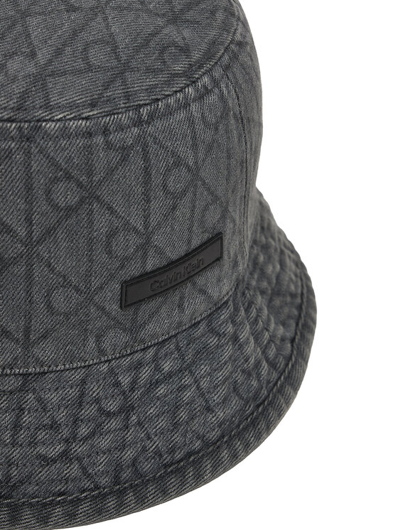 Calvin Klein Platmale Calvin Klein Denim Emblem Burnout Bucket LV04F5043G Pelēks