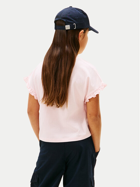 Tommy Hilfiger Tommy Hilfiger Camiseta KG0KG08970 D Rosa Regular Fit