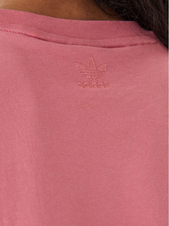 adidas adidas Футболка adicolor 3D Trefoil GN6702 Рожевий Loose Fit