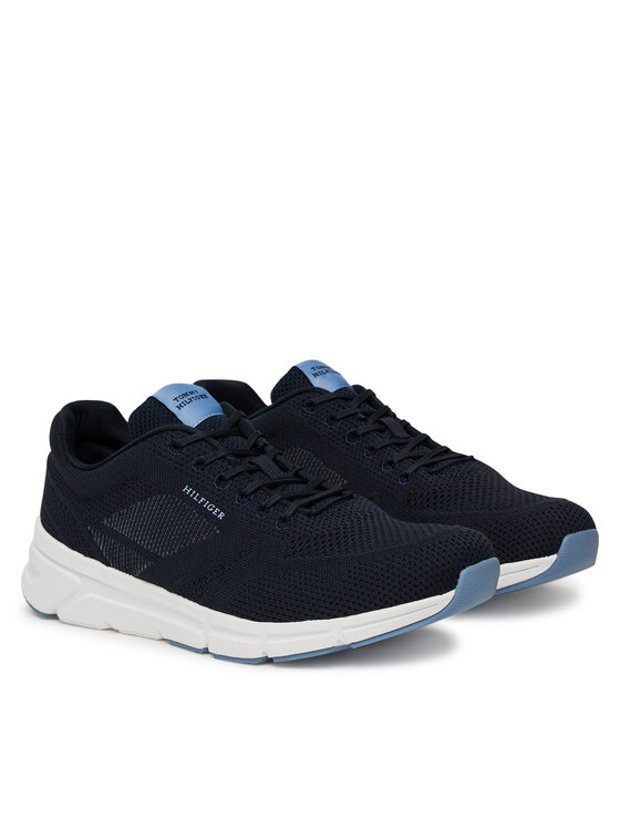Tommy Hilfiger Laisvalaikio batai Tommy Hilfiger Modern Comfort Run Knit FM0FM05524 Tamsiai mėlyna