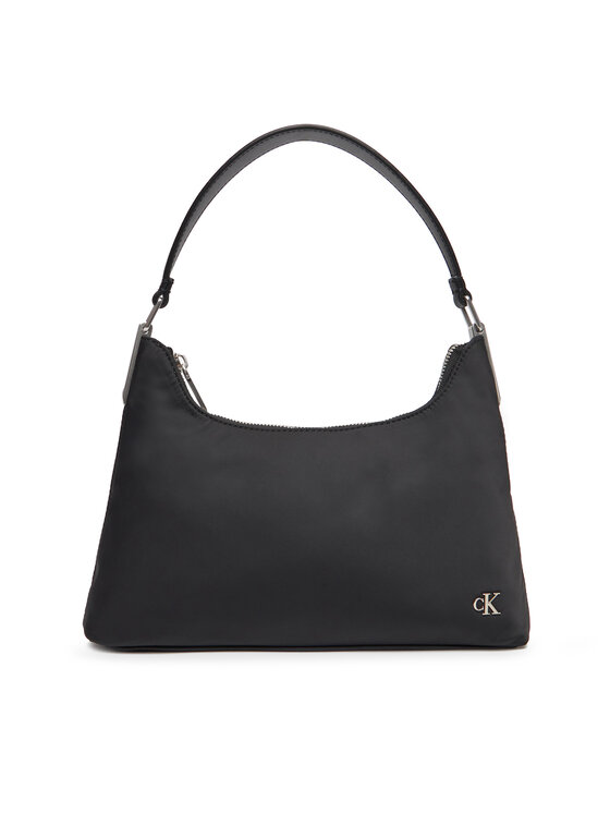 Calvin Klein Jeans Borsetta Calvin Klein Jeans Satin Nylon Small Shoulder Bag LV04K3219G Nero