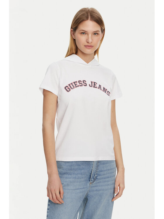 Guess Jeans Guess Jeans Футболка W5GP28 J1314 Білий Regular Fit