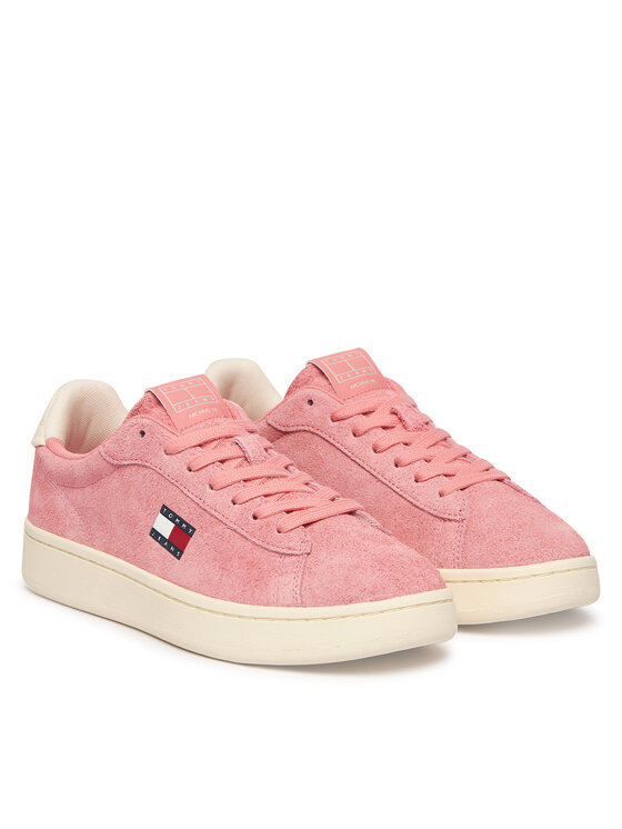 Tommy Jeans Laisvalaikio batai Tommy Jeans Logo Suede Archive EN02985 Rožinė