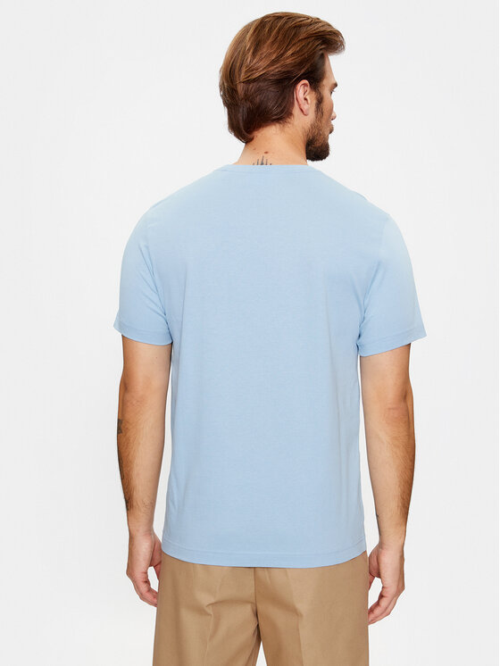 Gant Gant T-shirt Shield 2003184 Celeste Regular Fit