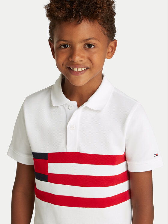 Tommy Hilfiger Tommy Hilfiger Polo majica KB0KB09528 D Bela Regular Fit