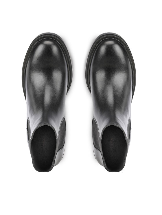 Geox Členková obuv s elastickým prvkom Geox D Damiana D16QCG 00043 C9999 Čierna