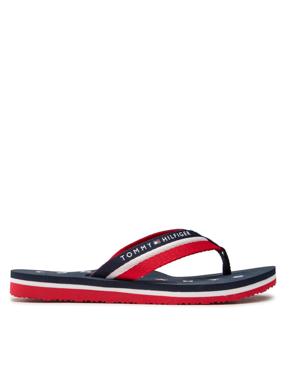 Tommy Hilfiger Šlepetės per pirštą Tommy Hilfiger Tommy Loves Ny Beach Sandal FW0FW02370 Tamsiai mėlyna