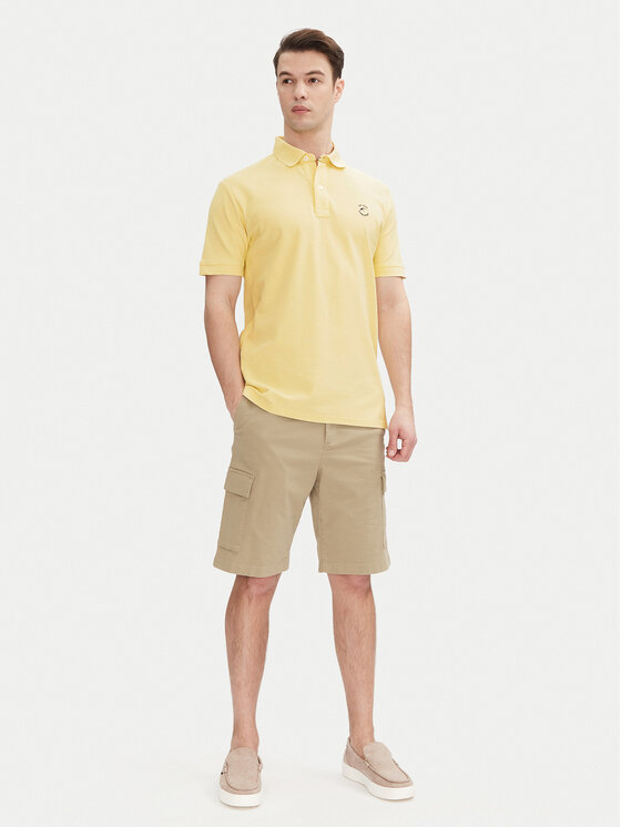 INDICODE INDICODE Polo Wadim 40-913 Beige Regular Fit