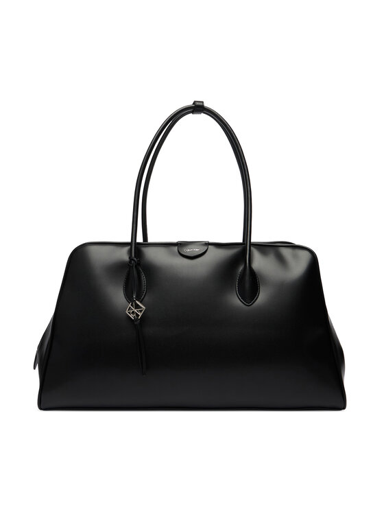 Calvin Klein Torebka Calvin Klein Emblem Trio Large Work Bag LV04F3368G Czarny