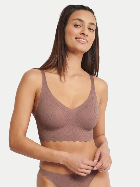 Sloggi Sloggi Top de sujetador Zero Feel Bliss 10219598 Marrón
