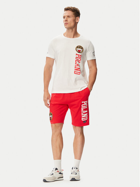 Beverly Hills Polo Club Beverly Hills Polo Club Camiseta F-SS26M-TS0005 POL Blanco Regular Fit