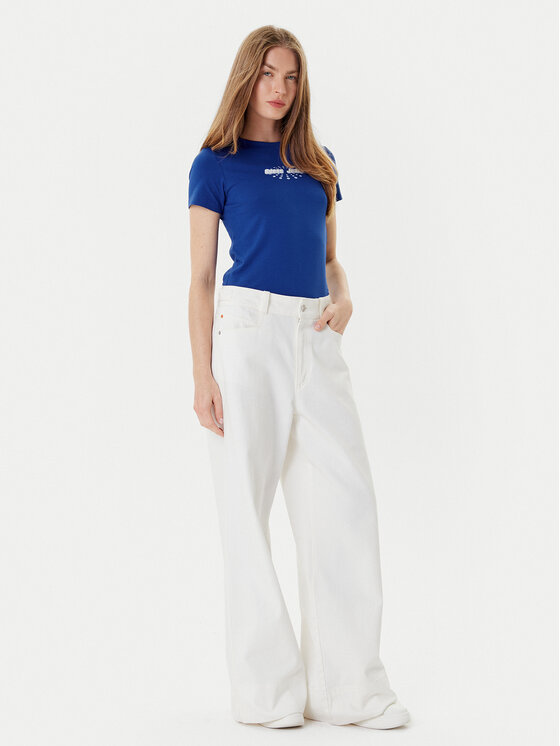 Guess Jeans Guess Jeans Camiseta W5YI04 J1314 Azul Slim Fit
