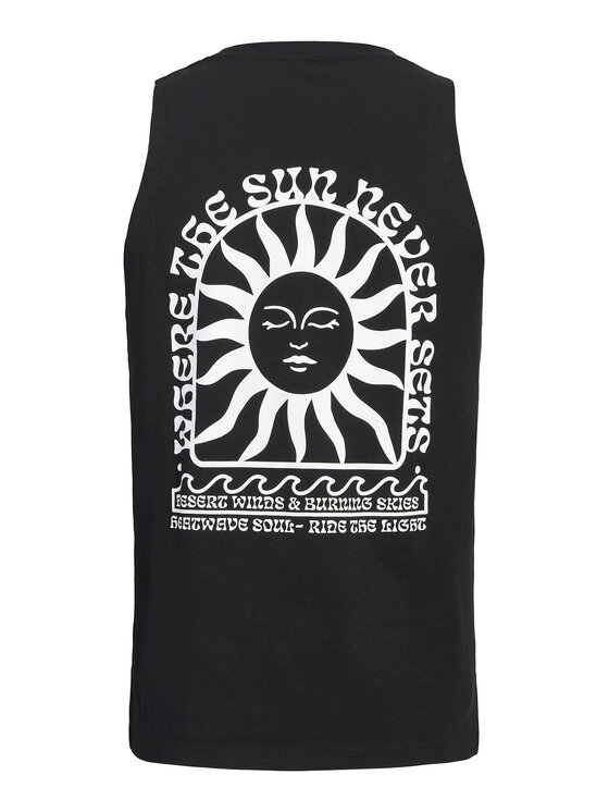Jack & Jones Jack & Jones Camiseta sin mangas Sunset 12297705 Negro Relaxed Fit