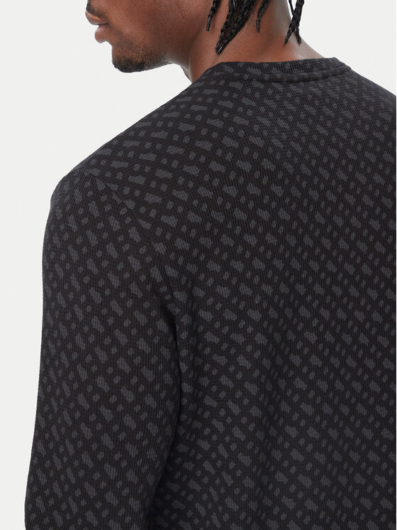BOSS BOSS Pidžamska bluza 50571392 Crna Regular Fit