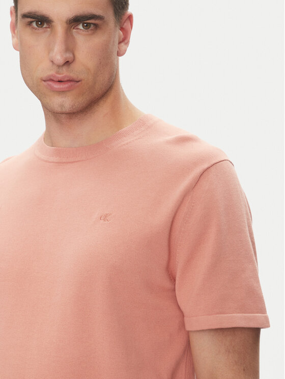 Calvin Klein Calvin Klein T-Shirt Supima LV04LC333G Κοραλλί Regular Fit