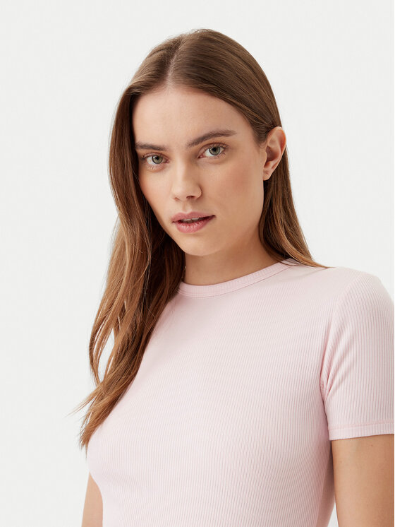 Calvin Klein Calvin Klein Marškinėliai K20K208247 Rožinė Slim Fit
