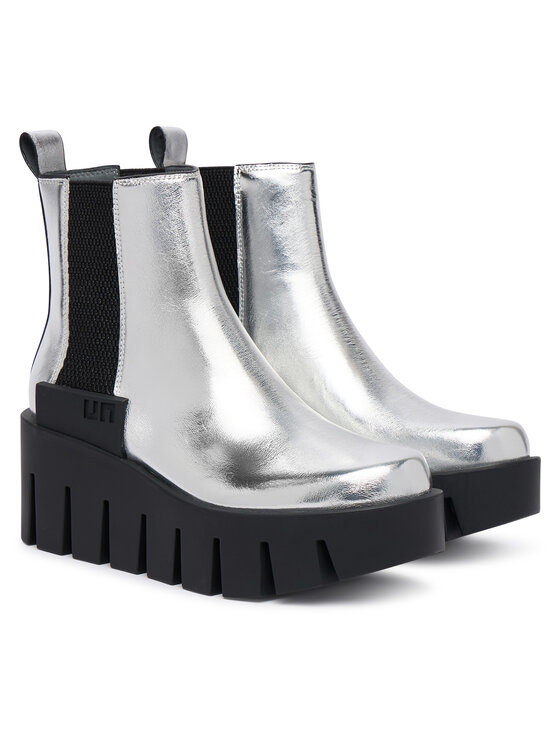 United Nude Botki United Nude Grip Chelsea LO V 1103214116 Srebrny