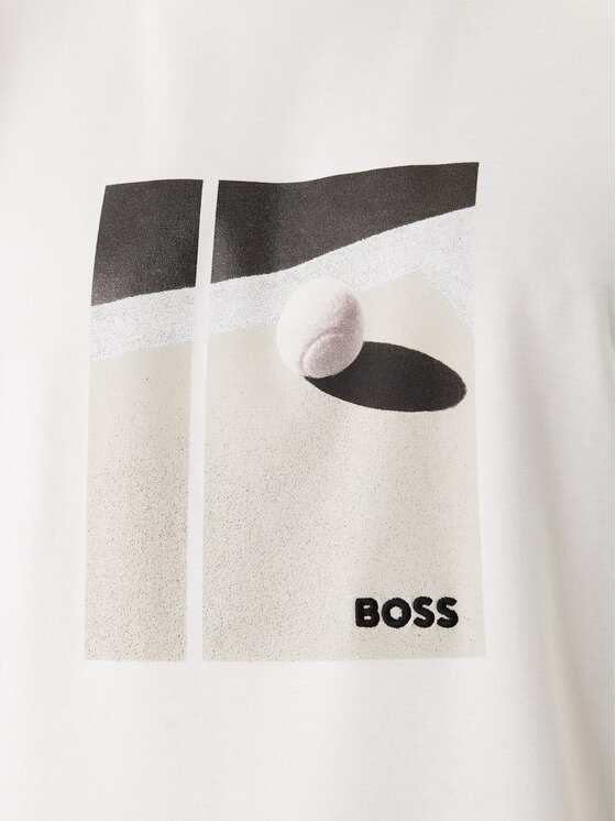 BOSS BOSS Camiseta 50554365 Blanco Regular Fit
