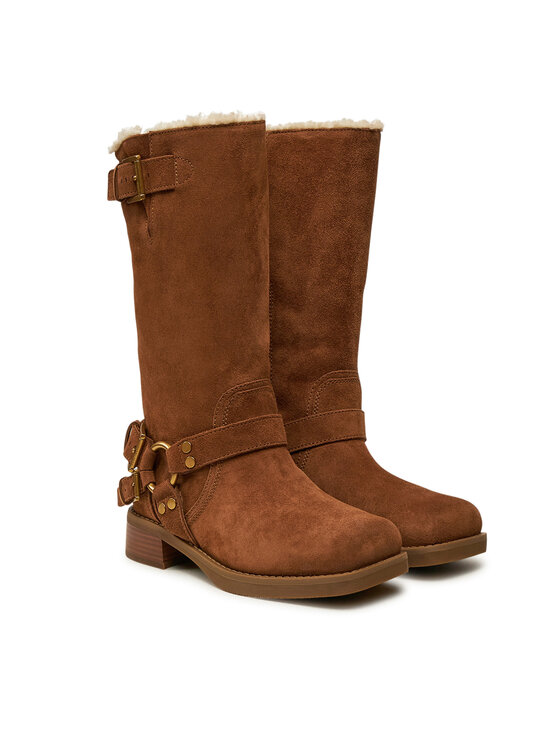 MICHAEL Michael Kors Чоботи MICHAEL Michael Kors Crosby 40F4CBFB6S Коричневий