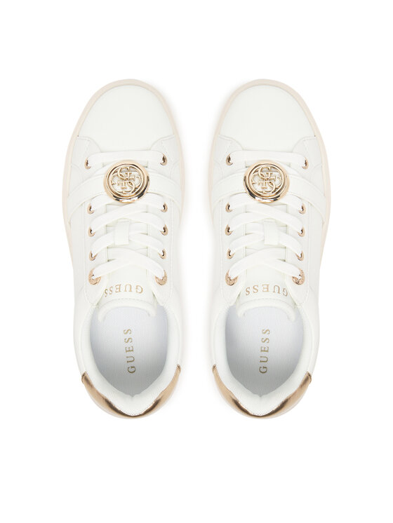 Guess Sneakers Guess FLFEZO LEA12 Alb