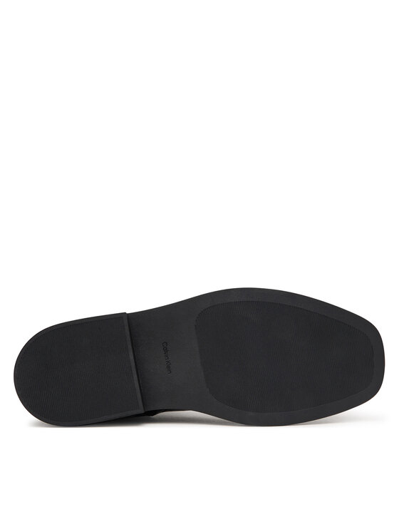 Calvin Klein Боти Calvin Klein Square Ankle Boot Zip Croc Lth HW0HW03185 Черен