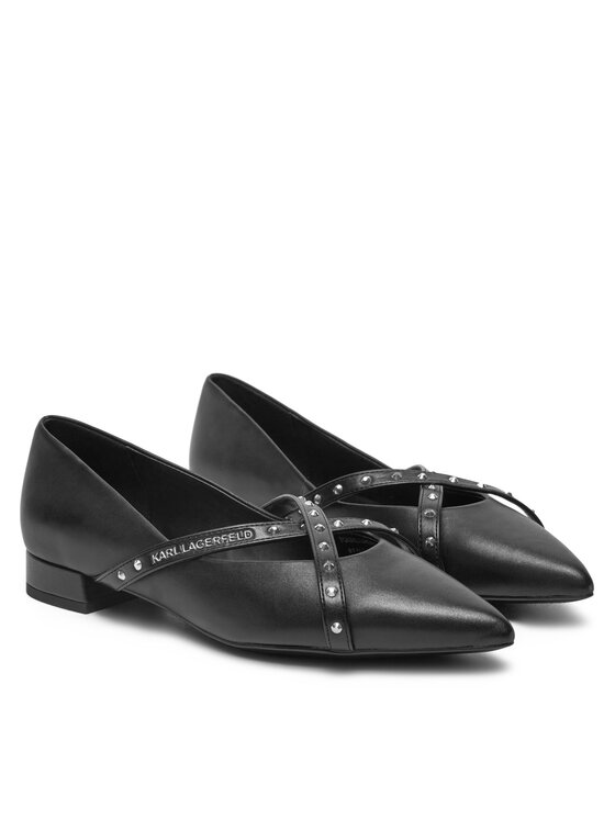 KARL LAGERFELD Baleríny KARL LAGERFELD Kerrie KL40155 Černá