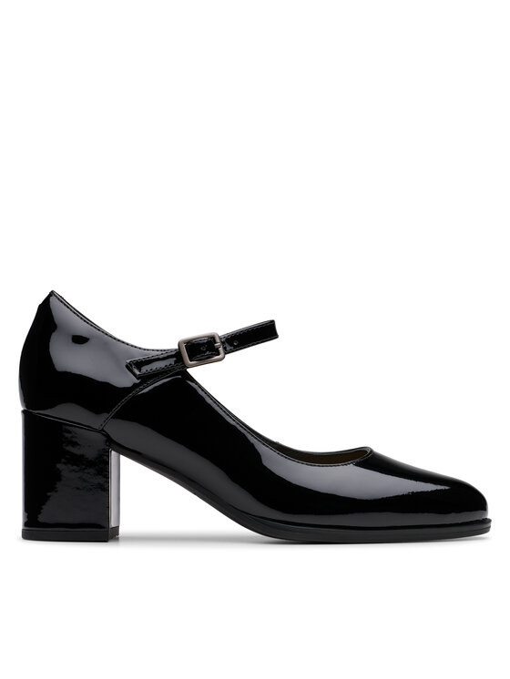 Clarks Poltopánky Clarks Freva 55 Strap 26181337 Čierna