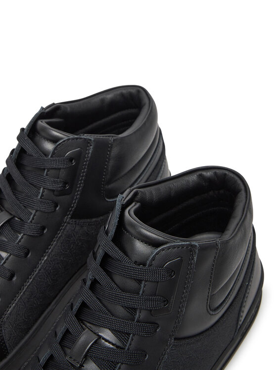 Calvin Klein Sneakers Calvin Klein High Top Lace Up Eyelet Jaq Mono HM0HM01816 Nero