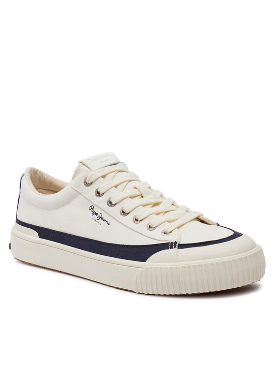 Pepe Jeans Trampki Pepe Jeans Ben Band M PMS31043 Biały