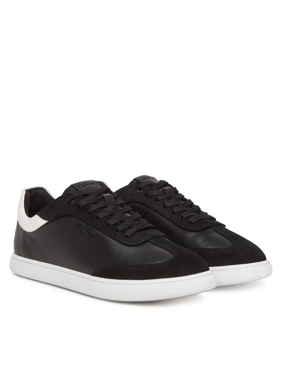 Calvin Klein Sneakersy Calvin Klein Cupsole Lace Up - Lth Sue Mix HW0HW02435 Czarny