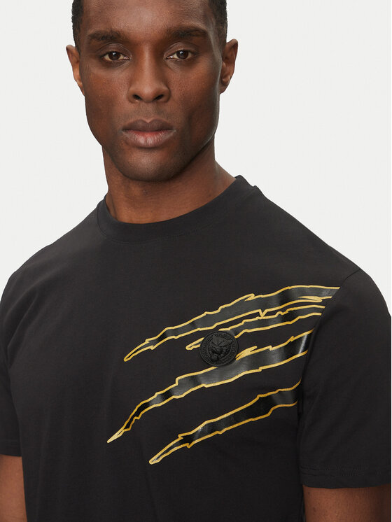 Plein Sport Plein Sport Футболка SAEC MTK8019 STE001N Чорний Regular Fit