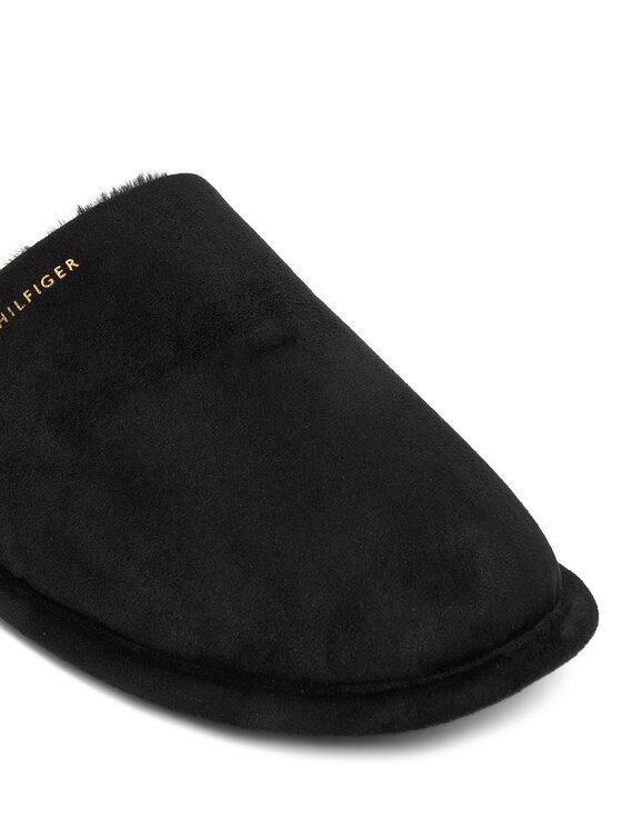 Tommy Hilfiger Papuci de casă Tommy Hilfiger Soft House Shoe FW0FW08853 Negru