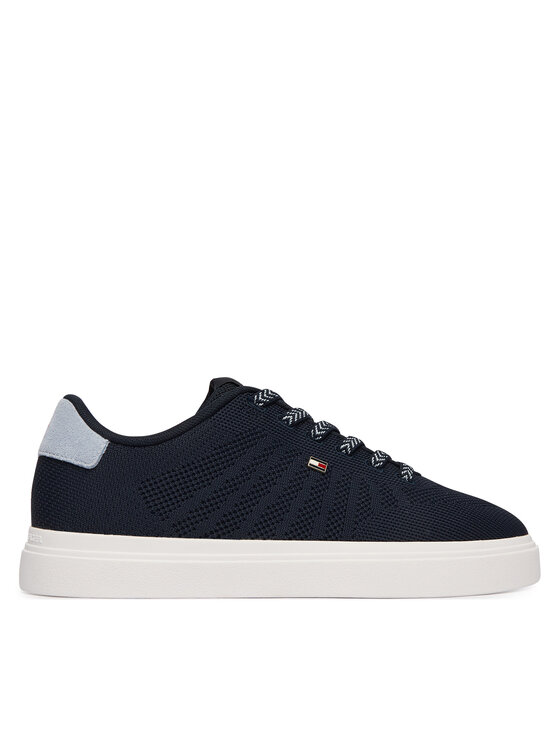 Tommy Hilfiger Sneakersy Tommy Hilfiger Knit Cupsole FW0FW09289 Tmavomodrá