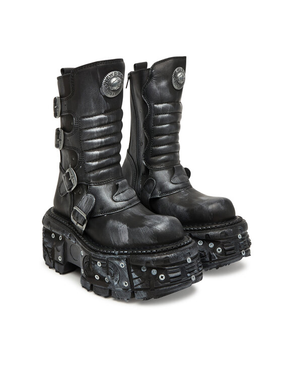 NEW ROCK Členková obuv NEW ROCK M-373SC-C1 Sivá