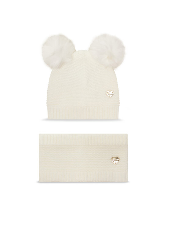 Guess Set čepice a tunelová šála Guess A4BZ01 Z2QP0 Écru
