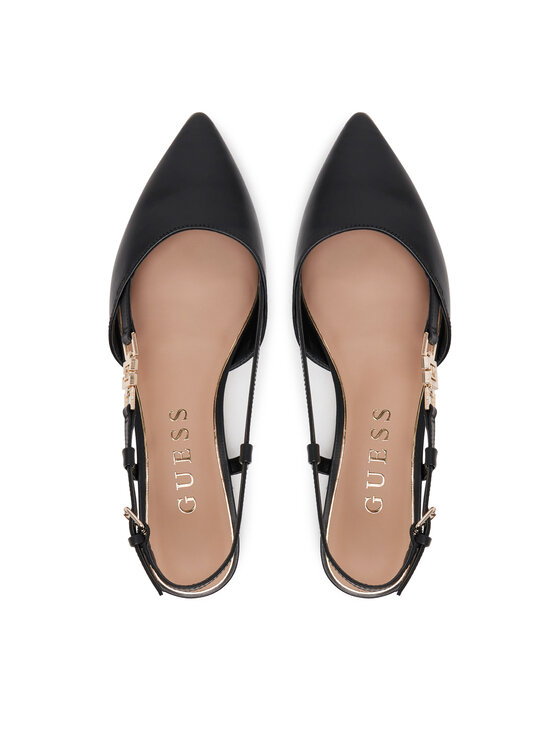 Guess Baleríny Guess FLTFRA LEA05 Čierna