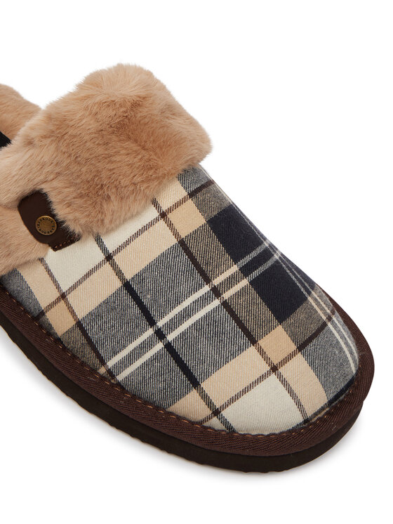 Barbour Kapcie Barbour ClaudiaTartanSlipper LSL0036TN26 Brązowy