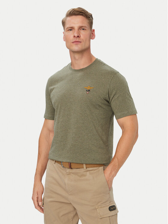 Aeronautica Militare Aeronautica Militare Camiseta 262TS1580UJ00372 Caqui Regular Fit