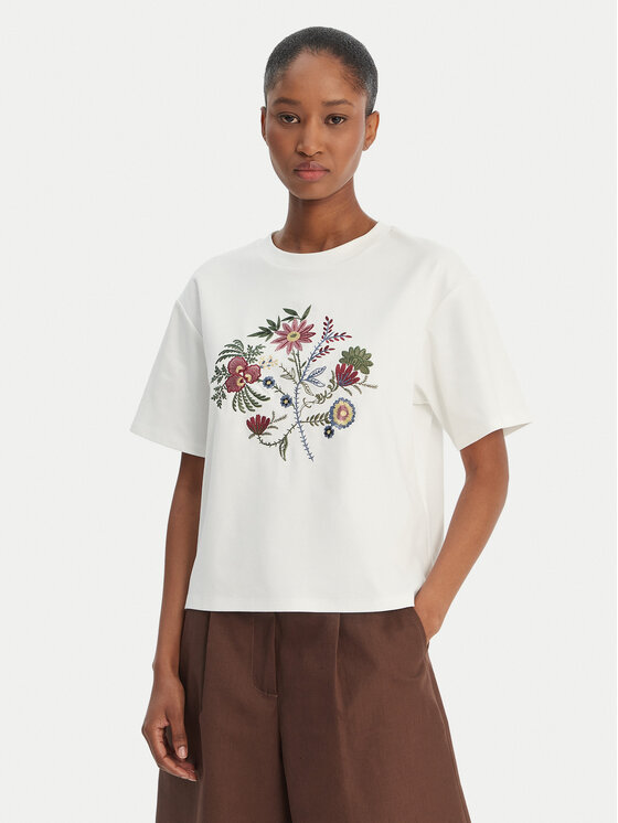 Weekend Max Mara Weekend Max Mara Camiseta Sabato 2615941112 Blanco Regular Fit