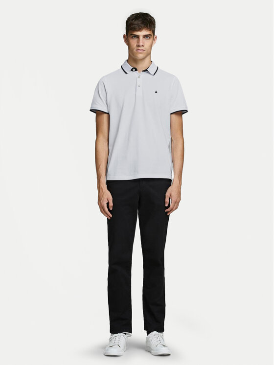 Jack & Jones Jack & Jones Polo Paulos 12136668 Λευκό Slim Fit