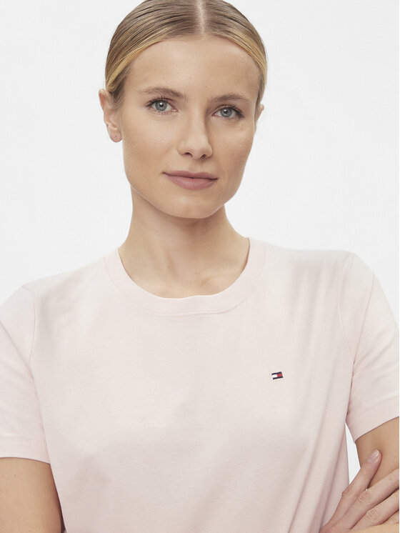 Tommy Hilfiger Tommy Hilfiger T-shirt Modern WW0WW39848 Rosa Regular Fit