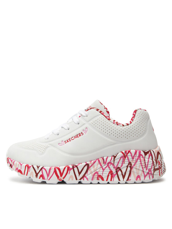 Skechers Снікерcи Skechers Uno Lite Lovely Luv 314976L/WRPK Білий