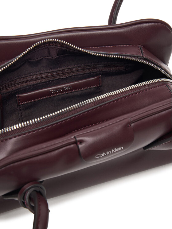 Calvin Klein Τσάντα Calvin Klein Emblem Trio Shoulder Bag LV04F3369G Μπορντό