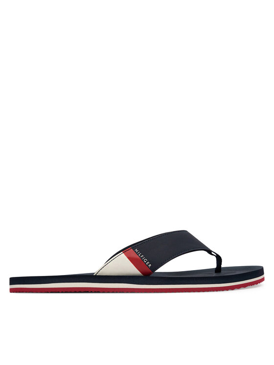 Tommy Hilfiger Žabky Tommy Hilfiger Padded Hilfiger Beach Sandal FM0FM06011 Tmavomodrá