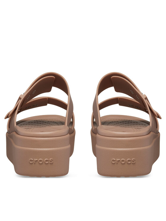 Crocs Шльопанці Crocs Brooklyn Low Wedge Sandal W 207431 Бежевий