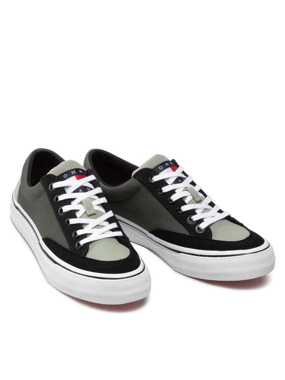Tommy Jeans Superge Tommy Jeans Color Block Low EM0EM00979 Zelena