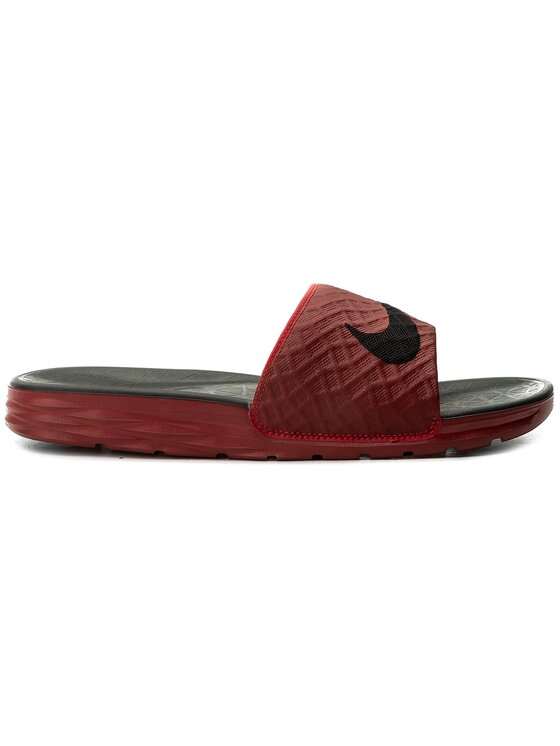 Nike Natikači Nike Benassi Solarsoft 705474 600 Bordo rdeča