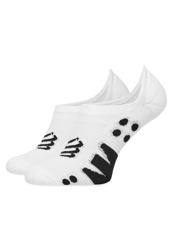 Compressport Členkové ponožky Compressport No Show XU00045 Biela